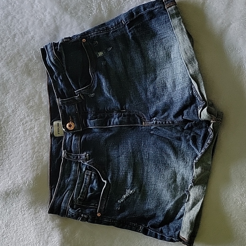 Sneak Peek high rise denim shorts